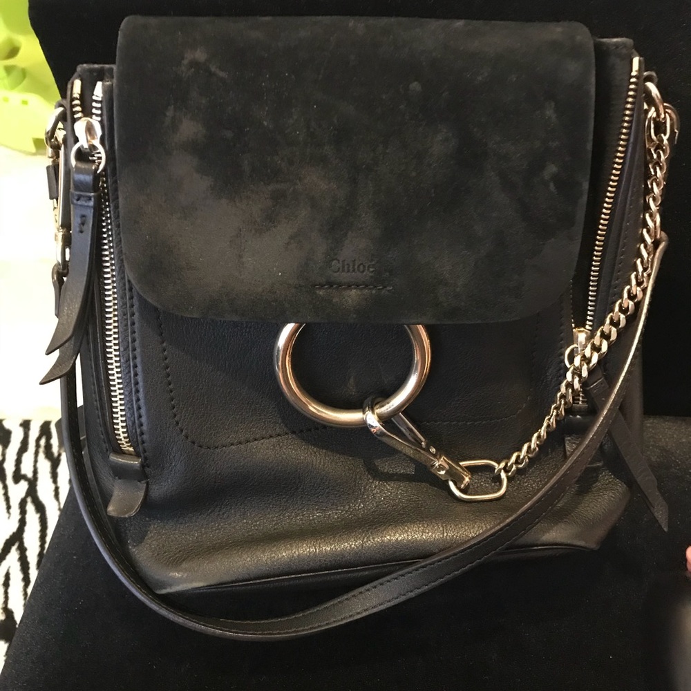 Chloe backpack in black medium size